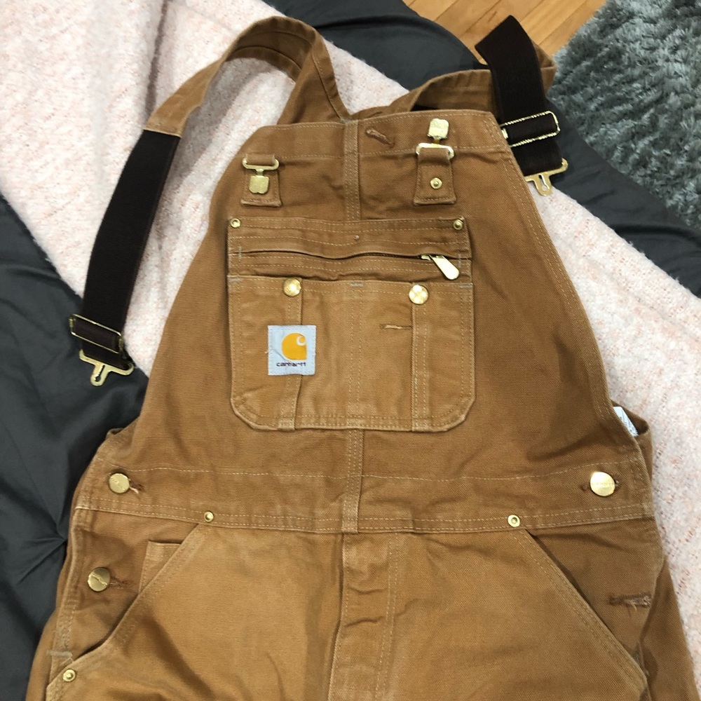 Carhartt canvas overalls size 32x34